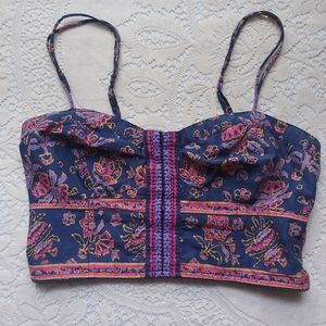 American Eagle Floral Print Crop Top